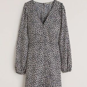 Abercrombie long sleeve button through mini dress